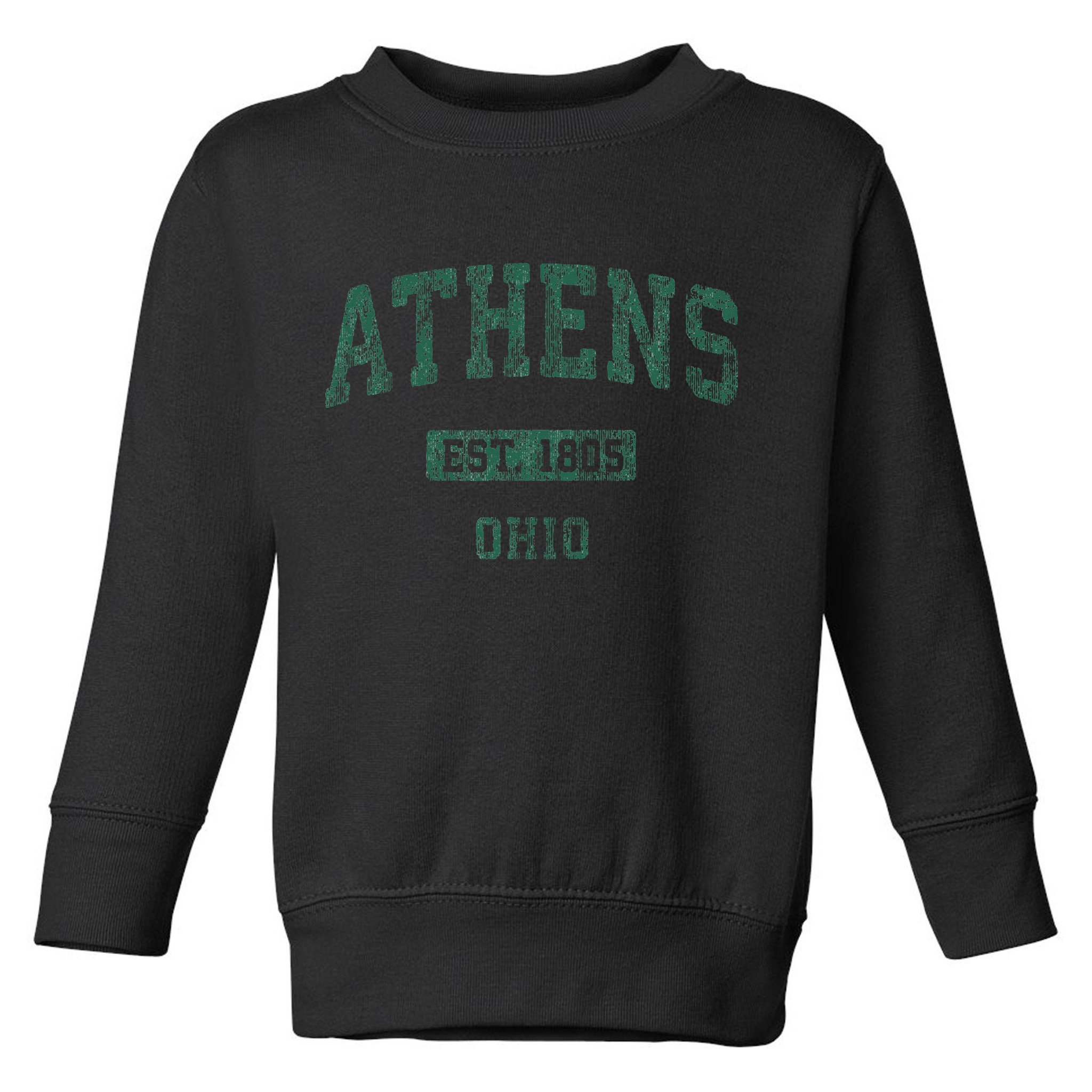 Athens Ohio Vintage Athletic Sports Toddler Sweatshirt