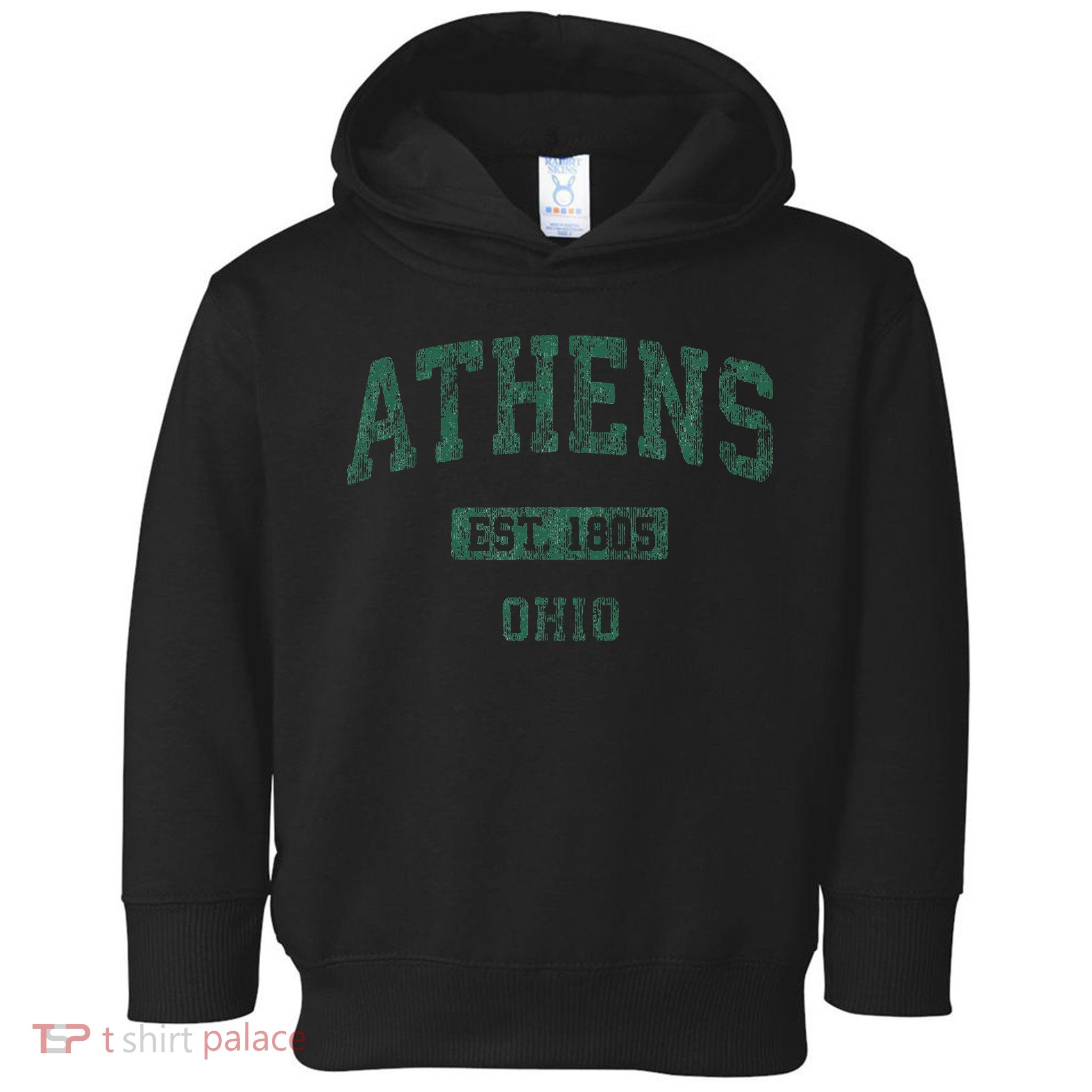 Athens Ohio Vintage Athletic Sports Toddler Hoodie