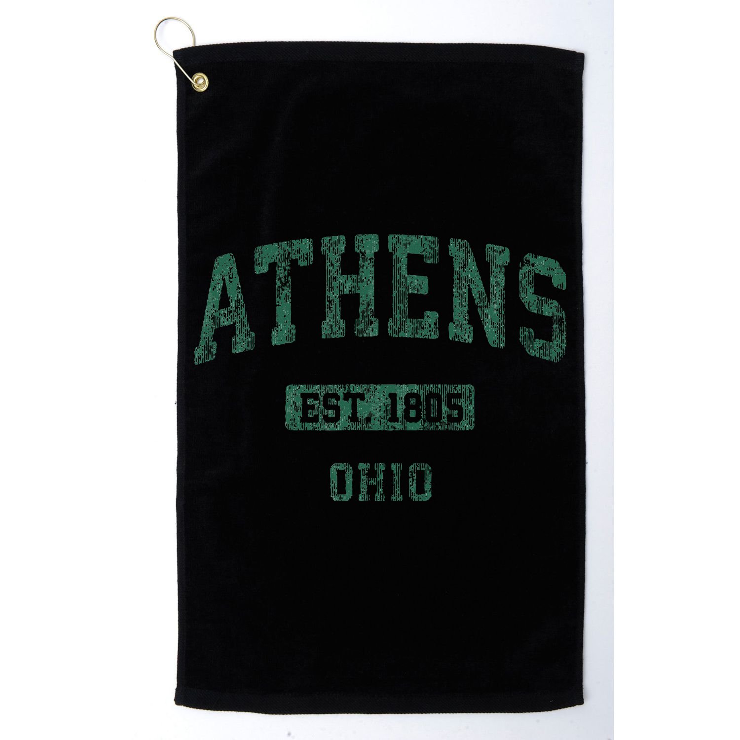 Athens Ohio Vintage Athletic Sports Golf Towel