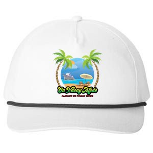 Always On Vacay Mode Gift Snapback Five-Panel Rope Hat