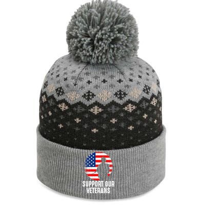 Army Or Veteran T 4 The Baniff Cuffed Pom Beanie