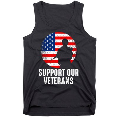 Army Or Veteran T 4 Tank Top