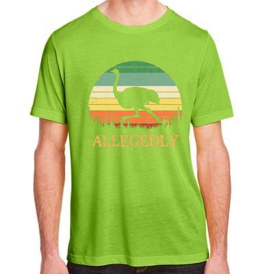 Allegedly Ostrich Vintage Retro Funny Ostrich Lover Adult ChromaSoft Performance T-Shirt