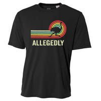 Allegedly Ostrich Vintage Retro Funny Ostrich Lover Cooling Performance Crew T-Shirt