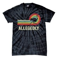 Allegedly Ostrich Vintage Retro Funny Ostrich Lover Tie-Dye T-Shirt