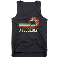 Allegedly Ostrich Vintage Retro Funny Ostrich Lover Tank Top