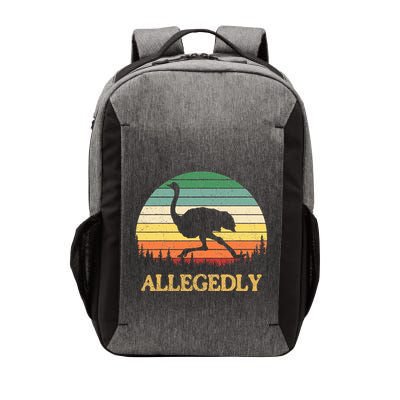 Allegedly Ostrich Vintage Retro Funny Ostrich Lover Vector Backpack