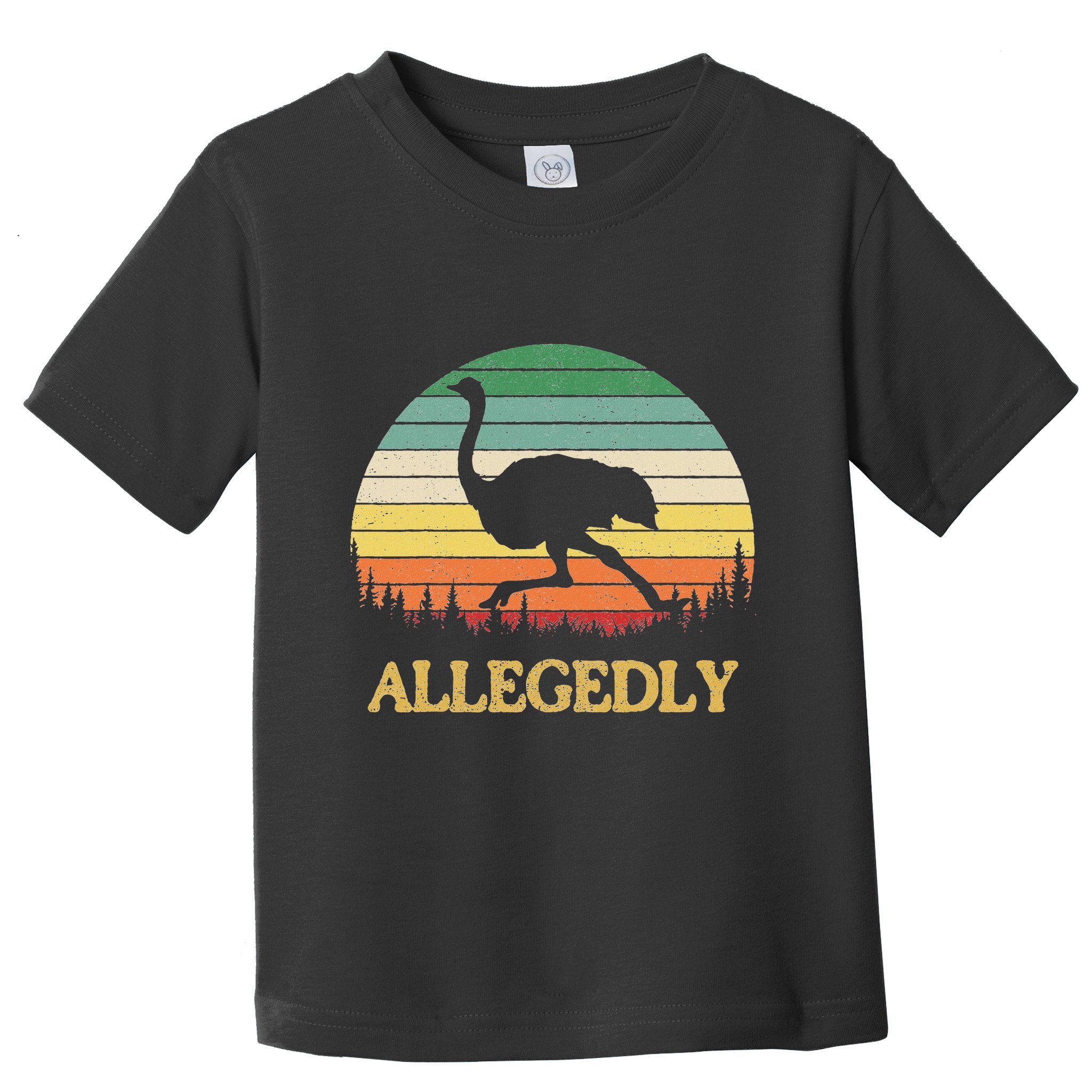 Allegedly Ostrich Vintage Retro Funny Ostrich Lover Toddler T-Shirt