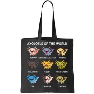 Axolotl Of World Tote Bag