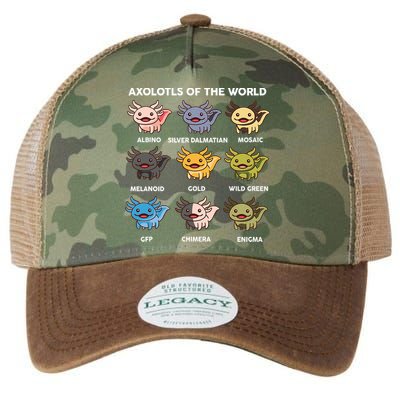  Axolotl Of World  Legacy Tie Dye Trucker Hat