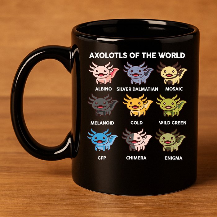  Axolotl Of World  11oz C Handle Ceramic Mug