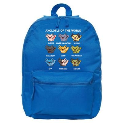  Axolotl Of World  16 in Basic Backpack