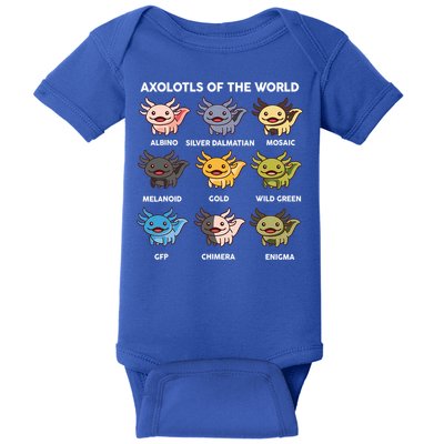 Axolotl Of World  Baby Bodysuit