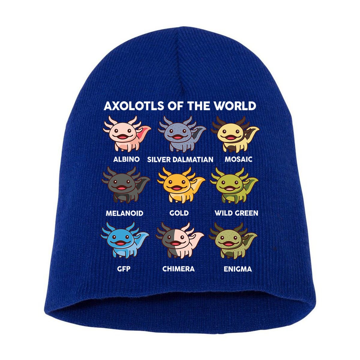  Axolotl Of World  Short Acrylic Beanie