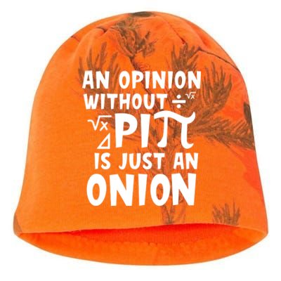 An Opinion Without Pi Is Just An Onion Happy Pi Day Great Gift Kati - Camo Knit Beanie