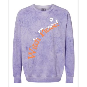 An Orange Witch Please Gift Colorblast Crewneck Sweatshirt