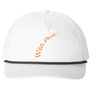 An Orange Witch Please Gift Snapback Five-Panel Rope Hat