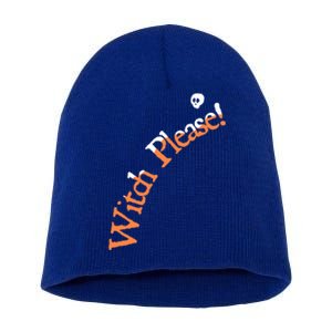 An Orange Witch Please Gift Short Acrylic Beanie