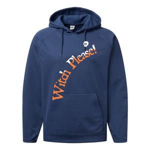 An Orange Witch Please Gift Performance Fleece Hoodie