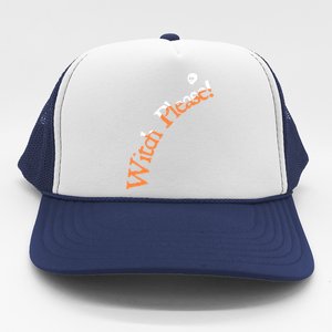 An Orange Witch Please Gift Trucker Hat