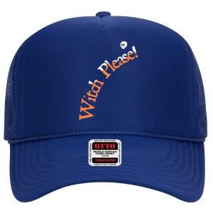 An Orange Witch Please Gift High Crown Mesh Back Trucker Hat