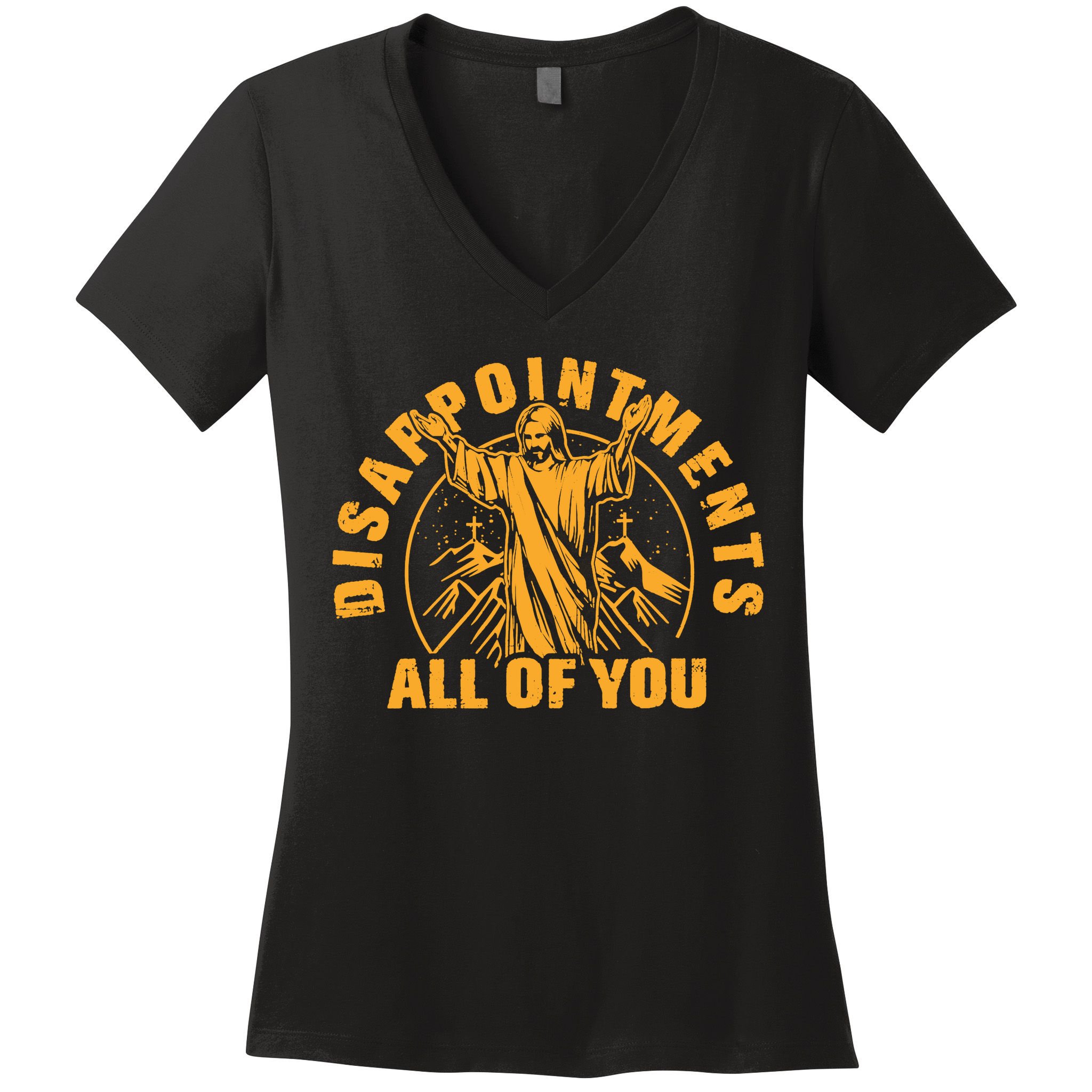 All Of You Disappointments Jesus Retro Women's V-Neck T-Shirt