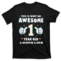 Awesome One Year Old Baby First Birthday Celebrate T-Shirt