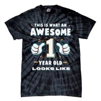 Awesome One Year Old Baby First Birthday Celebrate Tie-Dye T-Shirt