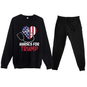 American President 2024 Trump Gift Nurses For Trump Gift Premium Crewneck Sweatsuit Set