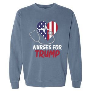 American President 2024 Trump Gift Nurses For Trump Gift Garment-Dyed Sweatshirt