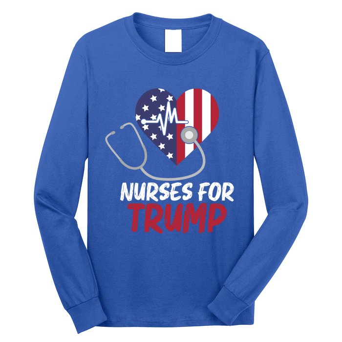 American President 2024 Trump Gift Nurses For Trump Gift Long Sleeve Shirt