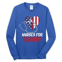 American President 2024 Trump Gift Nurses For Trump Gift Tall Long Sleeve T-Shirt