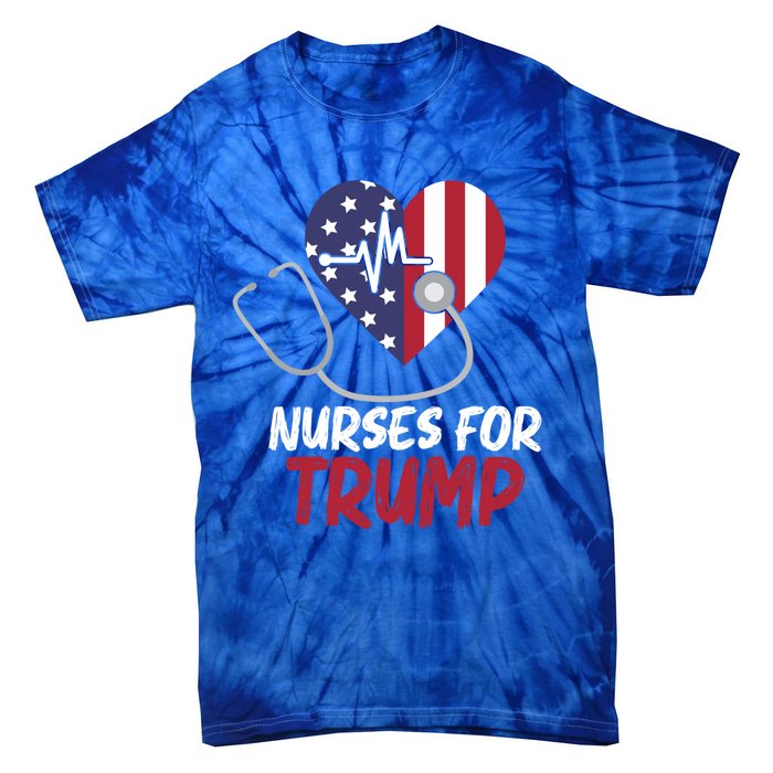 American President 2024 Trump Gift Nurses For Trump Gift Tie-Dye T-Shirt