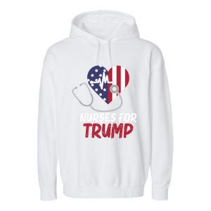 American President 2024 Trump Gift Nurses For Trump Gift Garment-Dyed Fleece Hoodie