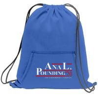 Anal Pounding 2024 Innuendo Vulgar Election Sweatshirt Cinch Pack Bag