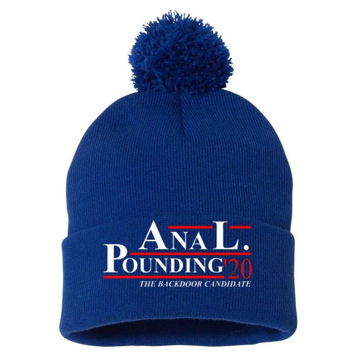 Anal Pounding 2024 Innuendo Vulgar Election Pom Pom 12in Knit Beanie