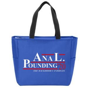 Anal Pounding 2024 Innuendo Vulgar Election Zip Tote Bag