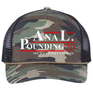 Anal Pounding 2024 Innuendo Vulgar Election Retro Rope Trucker Hat Cap