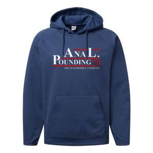 Anal Pounding 2024 Innuendo Vulgar Election Performance Fleece Hoodie