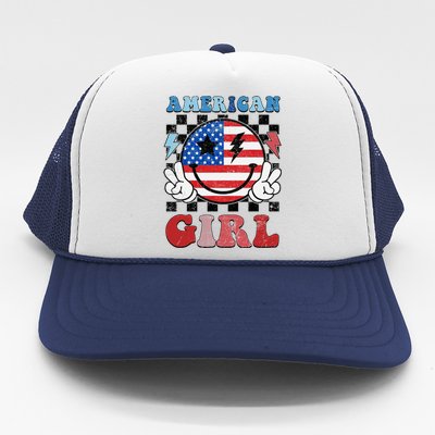 American Pride 4th Of July Patriotic Design Trucker Hat