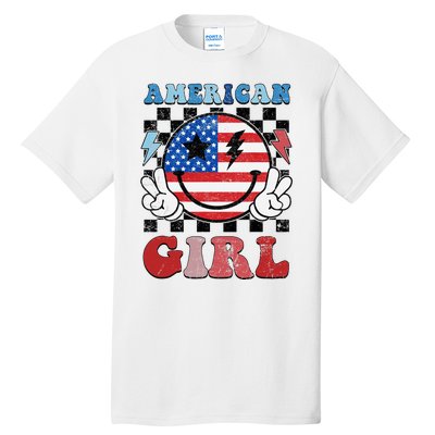 American Pride 4th Of July Patriotic Design Tall T-Shirt