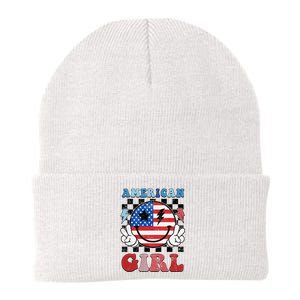 American Pride 4th Of July Patriotic Design Knit Cap Winter Beanie