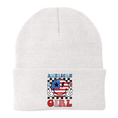 American Pride 4th Of July Patriotic Design Knit Cap Winter Beanie