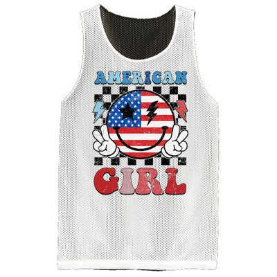 American Pride 4th Of July Patriotic Design Mesh Reversible Basketball Jersey Tank