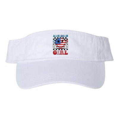 American Pride 4th Of July Patriotic Design Valucap Bio-Washed Visor