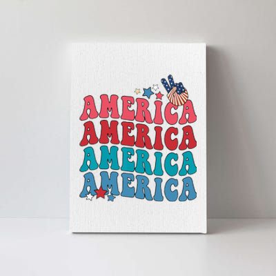 America Patriotic 4th Fourth Of July Independence Day Canvas