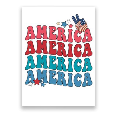 America Patriotic 4th Fourth Of July Independence Day Poster