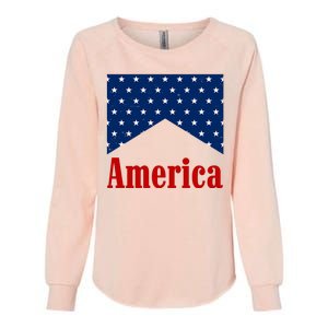 America Patriotic 4th Of July Womens California Wash Sweatshirt