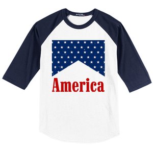 America Patriotic 4th Of July Baseball Sleeve Shirt