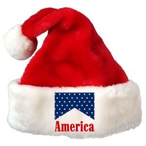 America Patriotic 4th Of July Premium Christmas Santa Hat